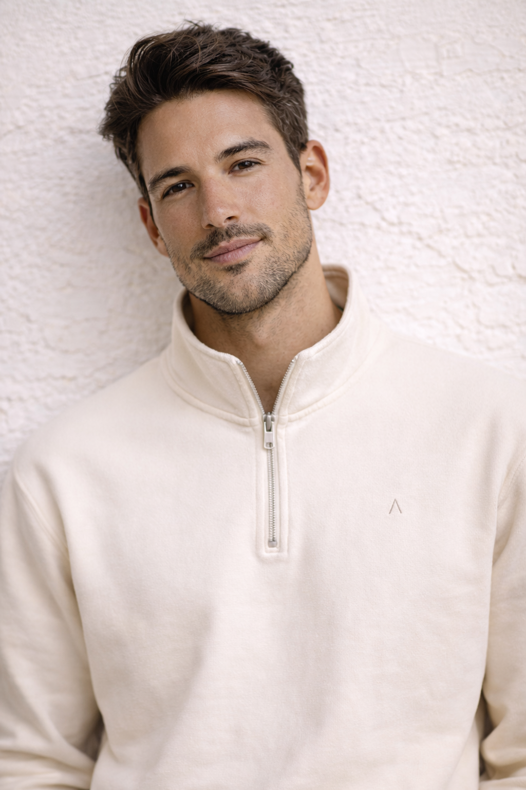 TC MIDWEIGHT QUARTER ZIP (BONE)