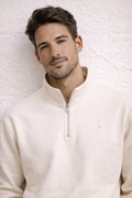 TC MIDWEIGHT QUARTER ZIP (BONE)