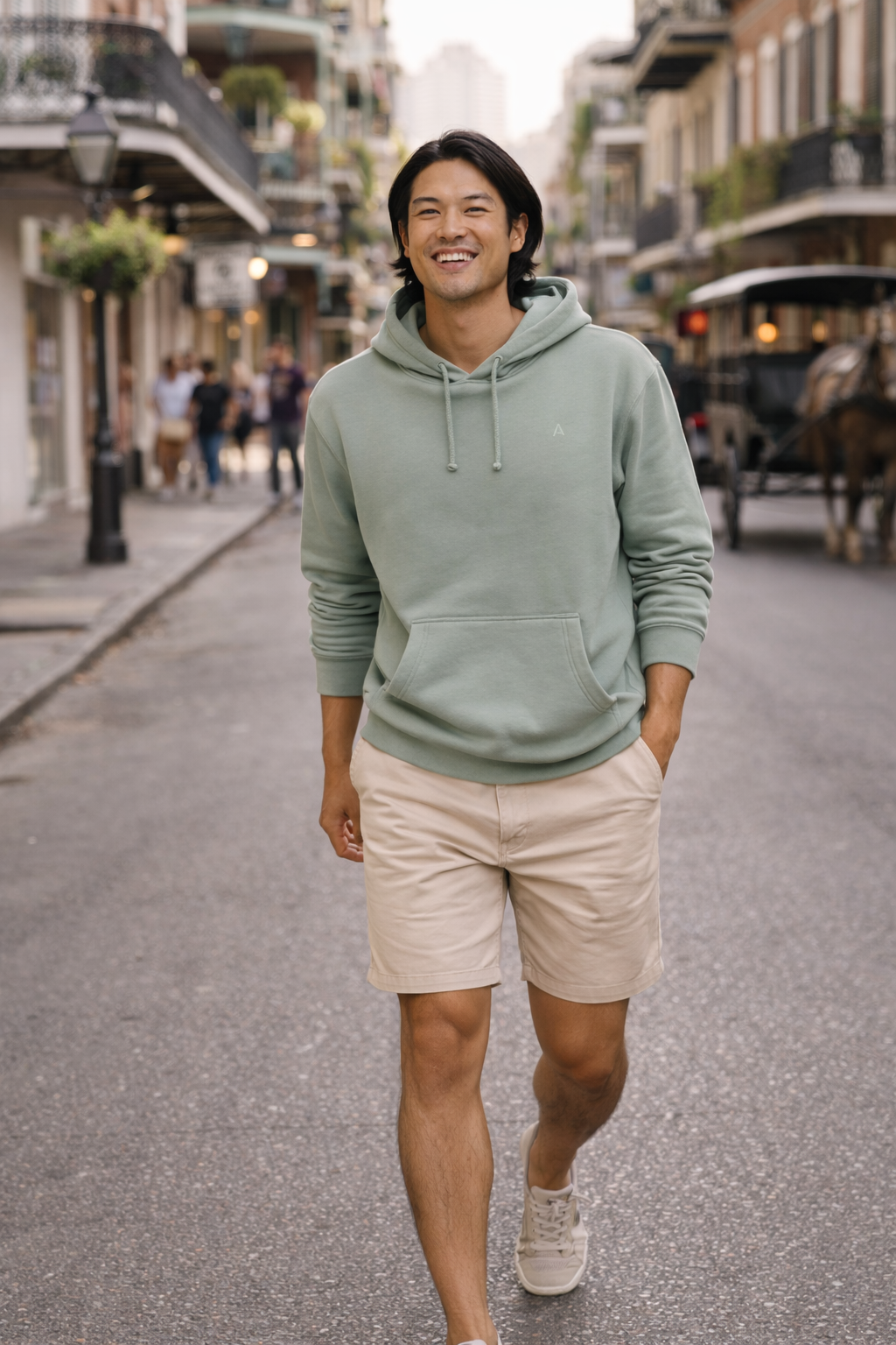 TC HEAVYWEIGHT PULLOVER HOOD (DUSTY SAGE)