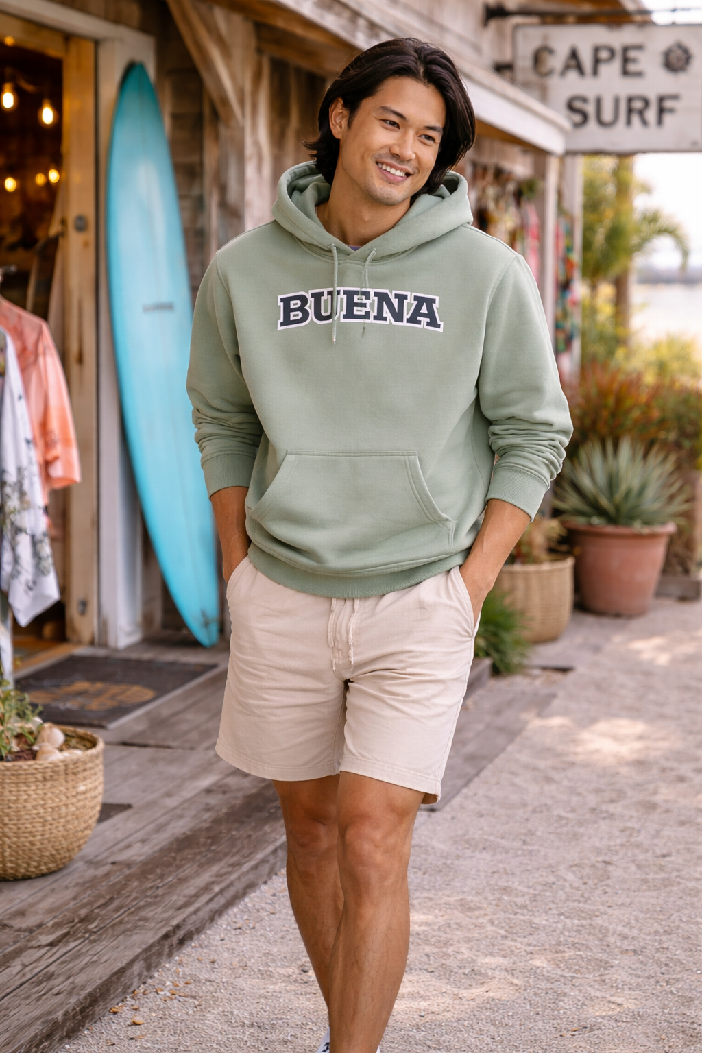 Buena Sage Midweight Hoodie