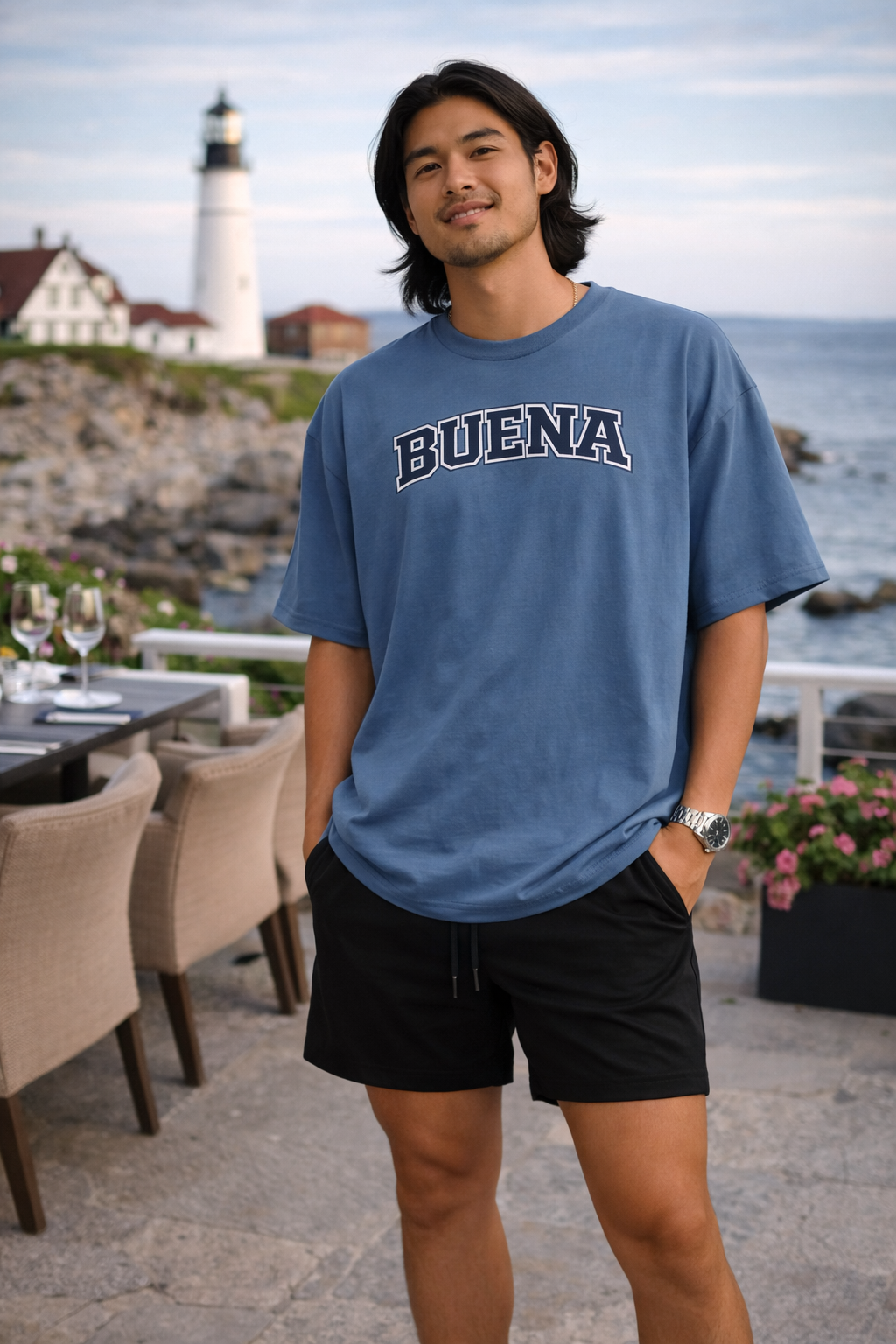 Buena Heavyweight Tee (Denim)