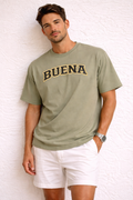 Buena Heavyweight Tee (Light Olive)