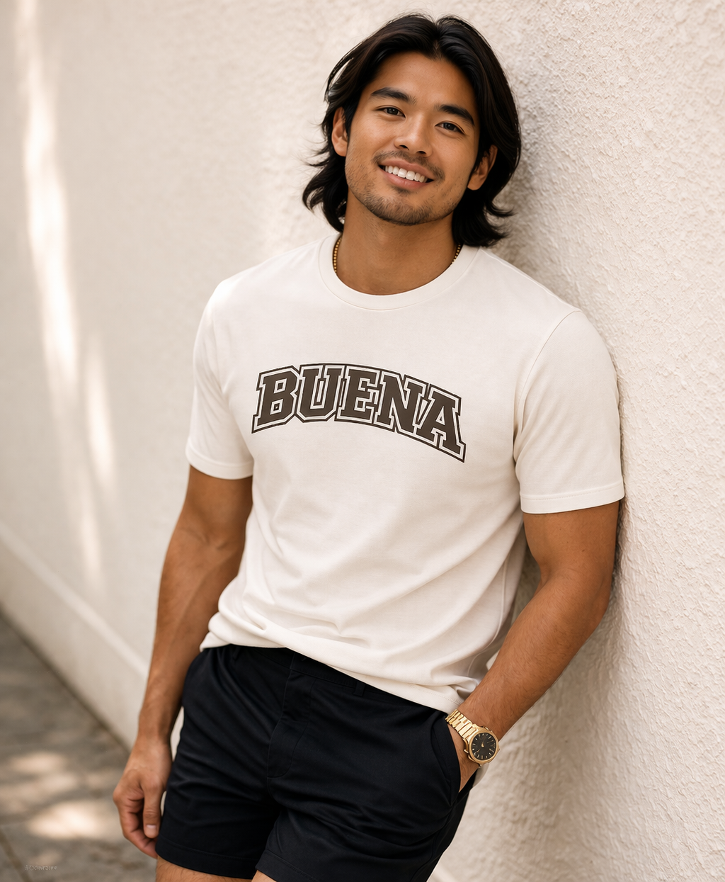 Buena Midweight Tee (Bone)
