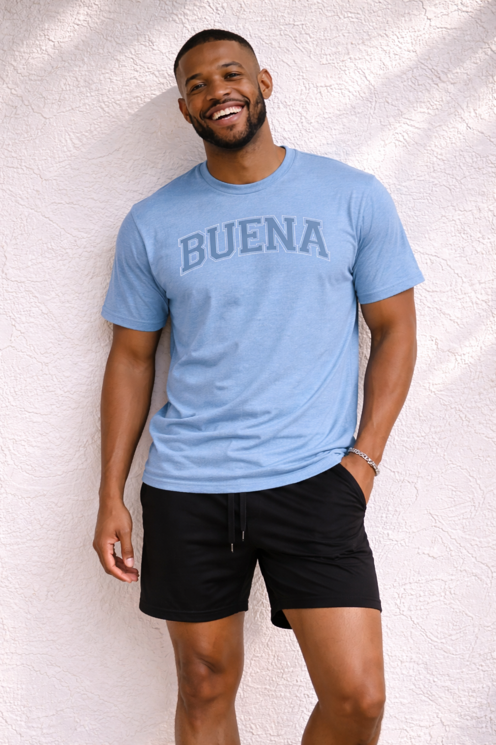 Buena Midweight Tee (Cloud Blue)