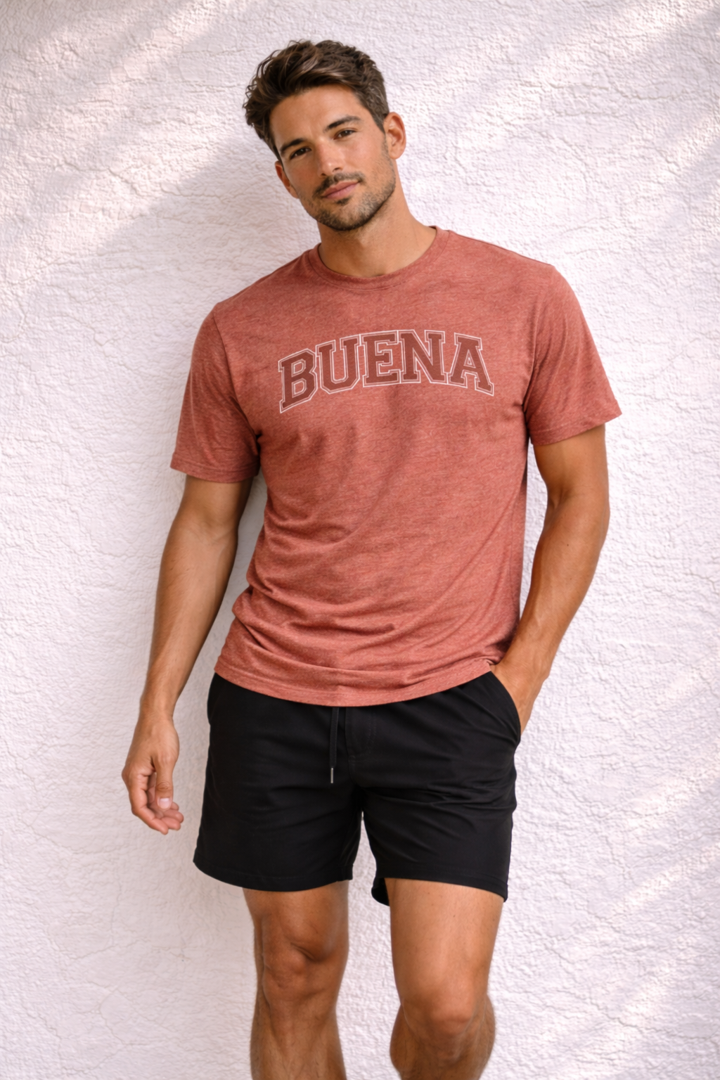 Buena Midweight Tee (Redwood)
