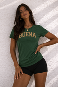 Buena Midweight Womens Tee (Pine)