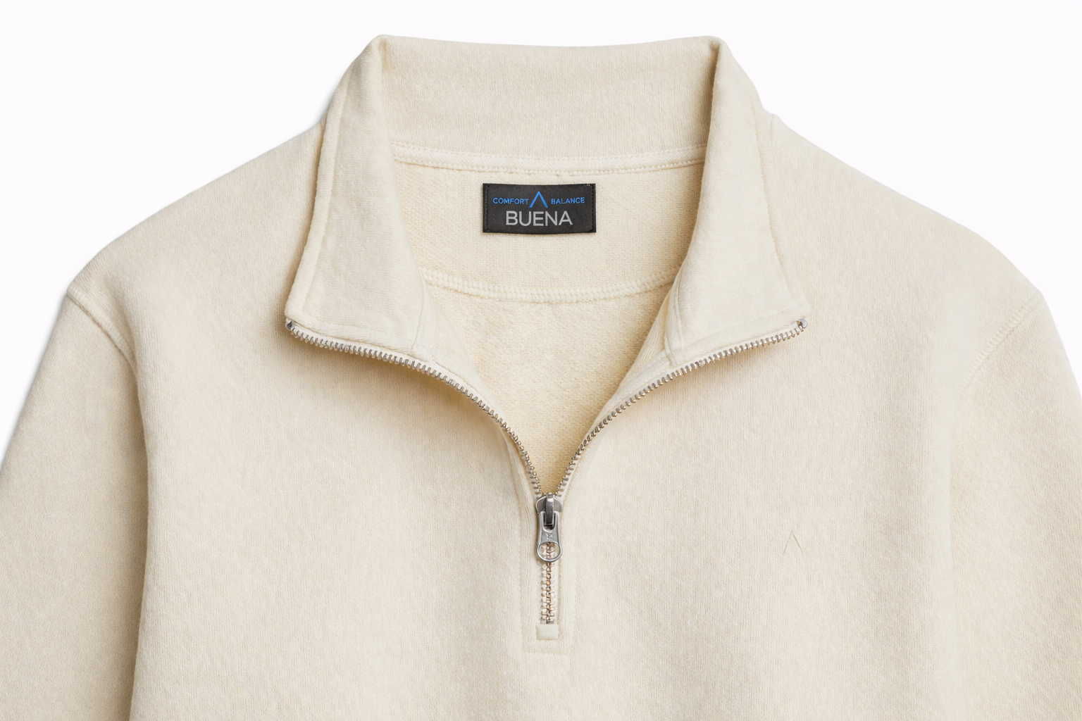 HC Cliffside Heavyweight Organic French Terry Quarter Zip (Parchment)