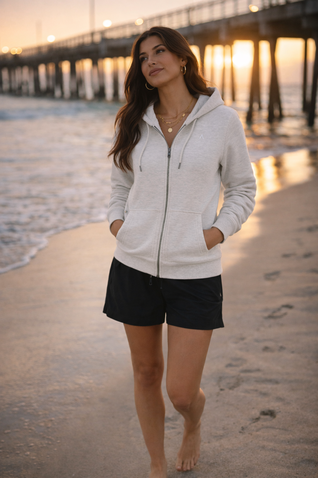 HC Heavyweight Full Zip Hoodie (Heather Gray)