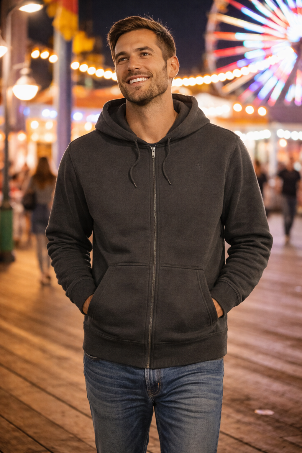 HC Heavyweight Full Zip Hoodie (Slate)