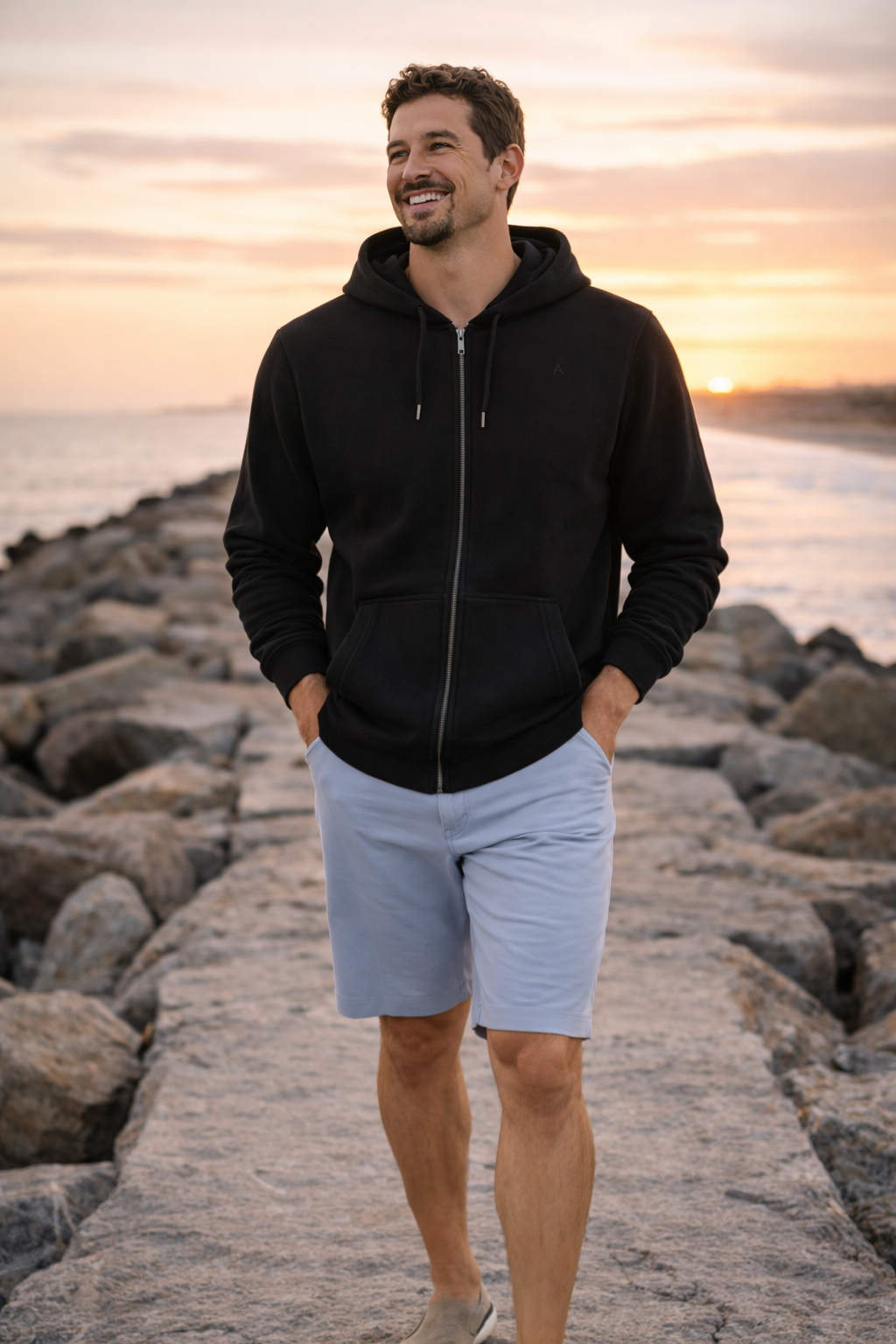 HC Heavyweight Full Zip Hoodie (Black)