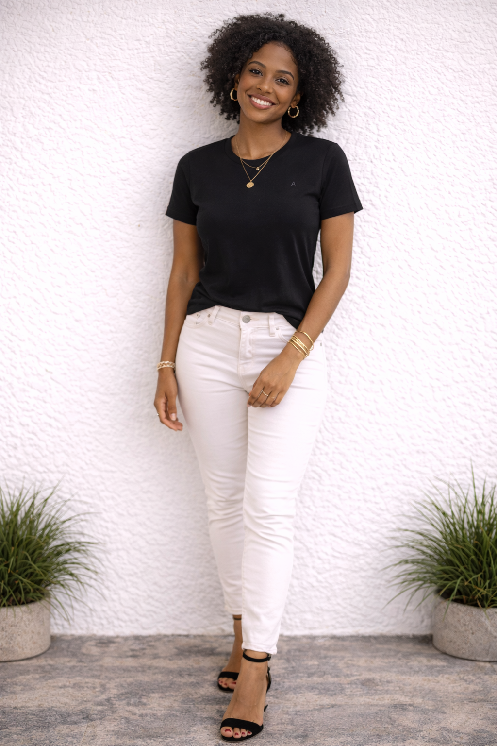 HC Dockside Women's Midweight Organic Tee (Black)