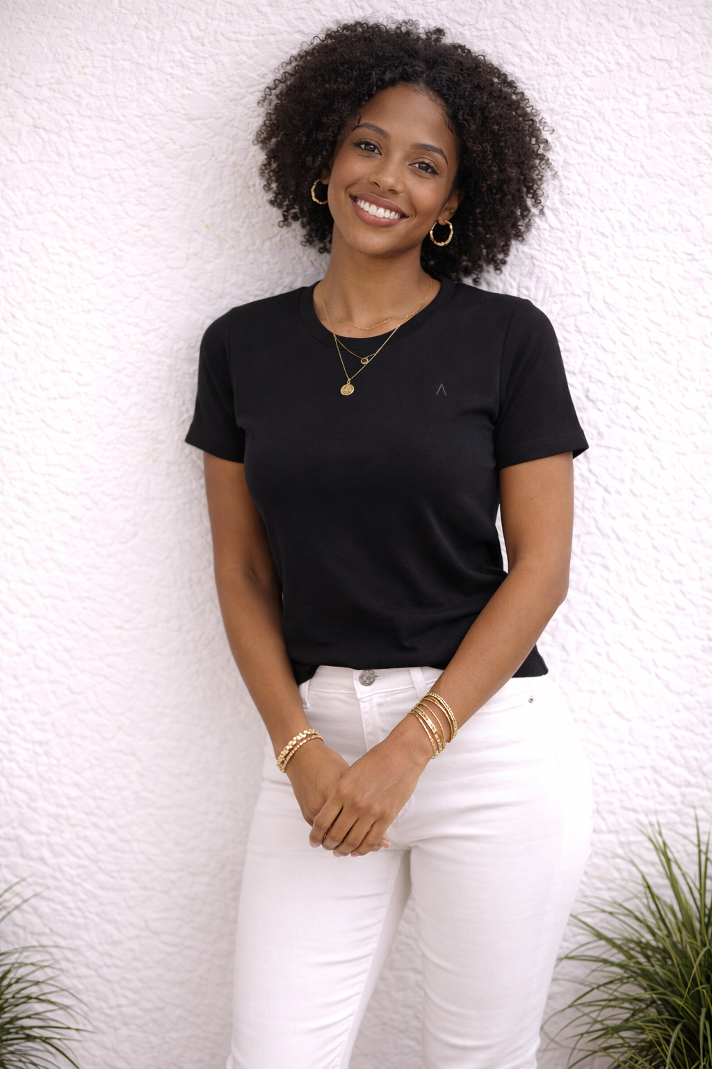 HC Dockside Women's Midweight Organic Tee (Black)