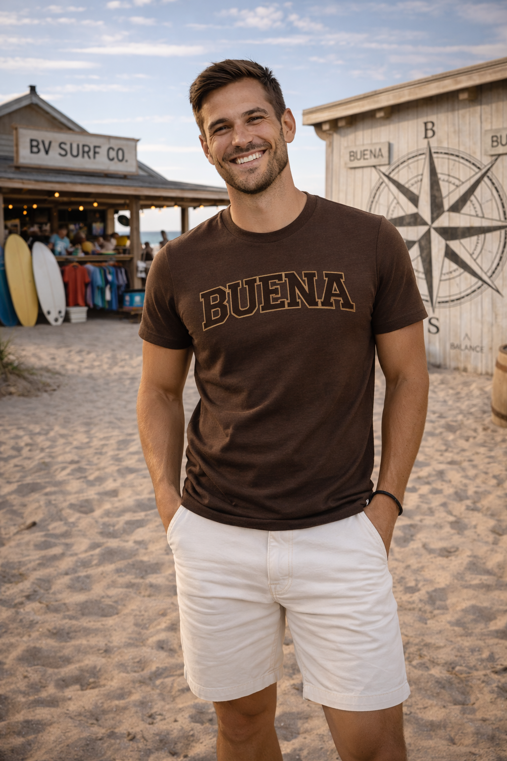 Buena Midweight Tee (Espresso)