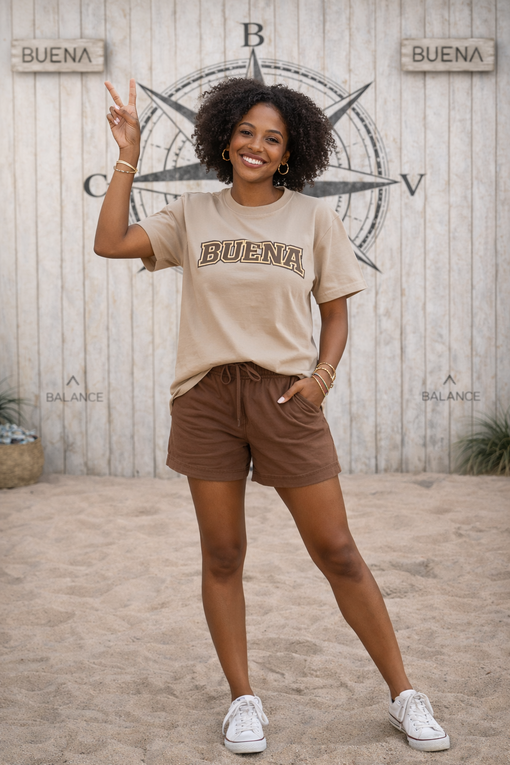 Buena Heavyweight Tee (Tan)