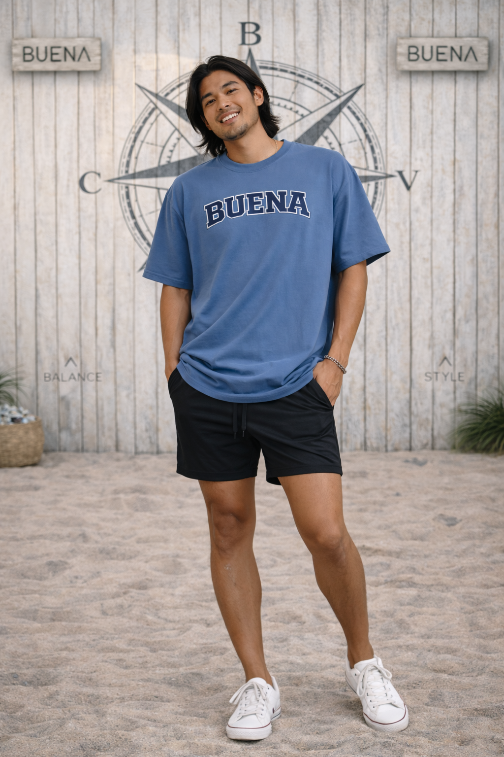 Buena Heavyweight Tee (Denim)