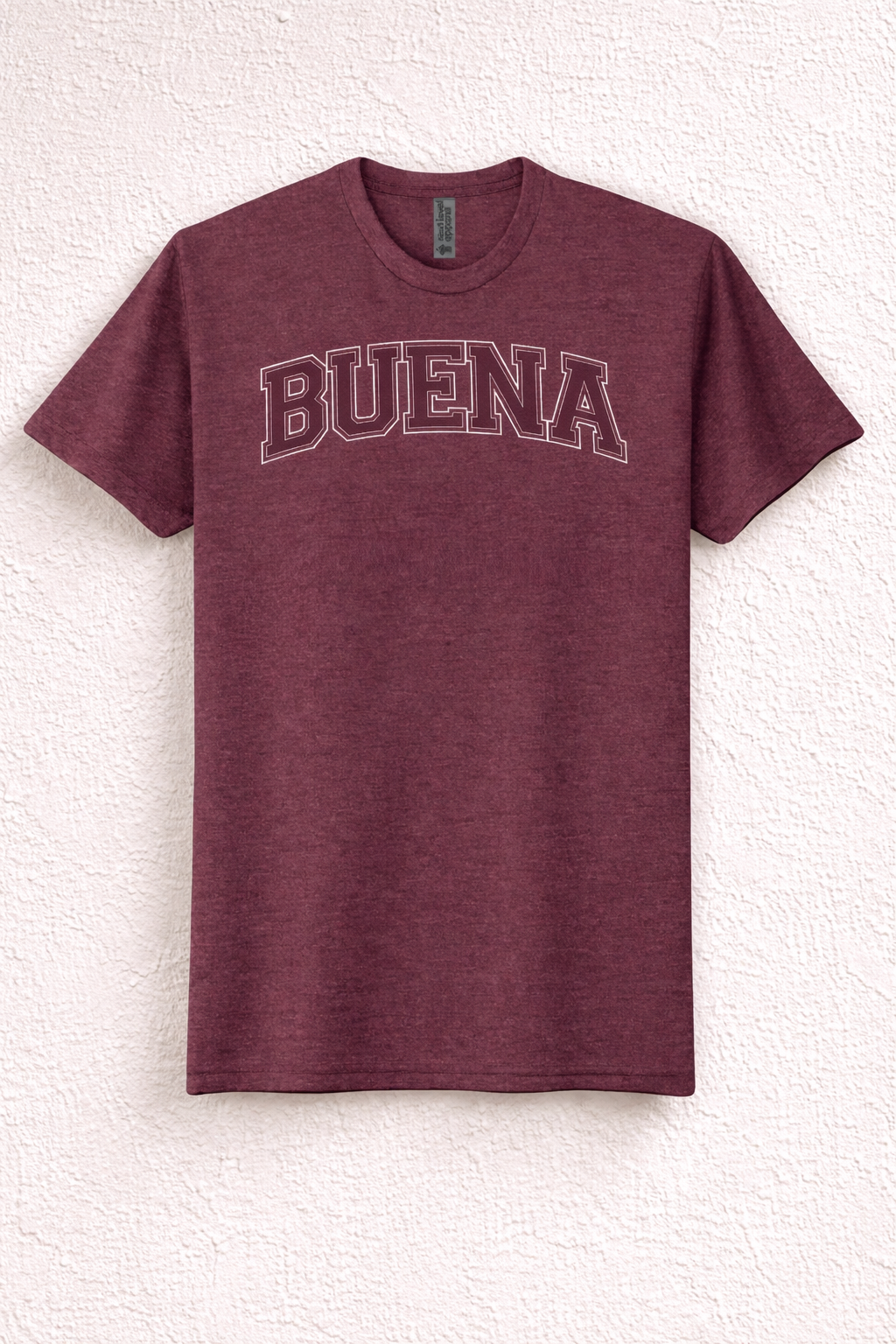 Buena Midweight Tee (Maroon)