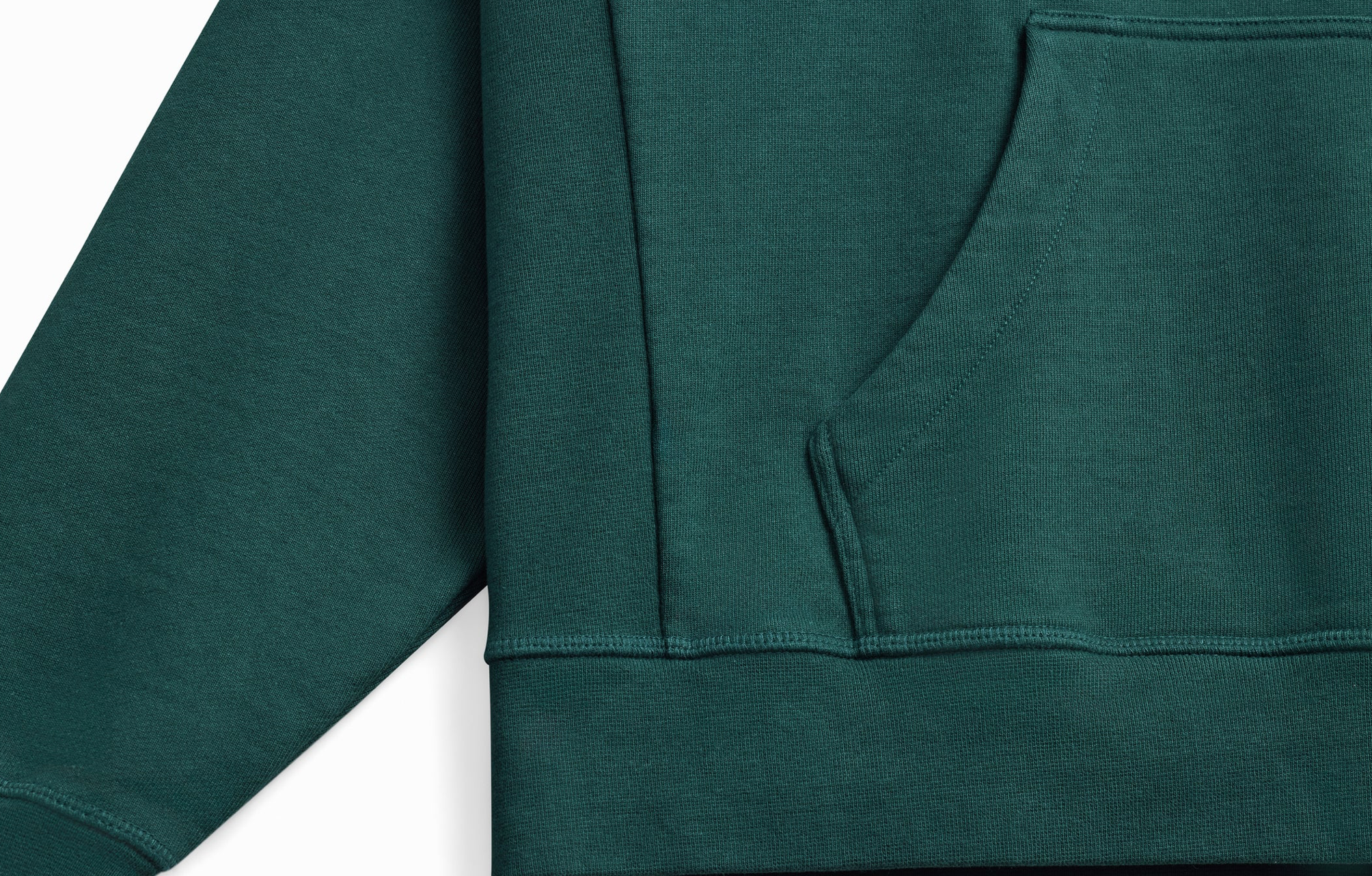 HC Main Mast Ultra Heavyweight Organic French Terry Hood (Pine)