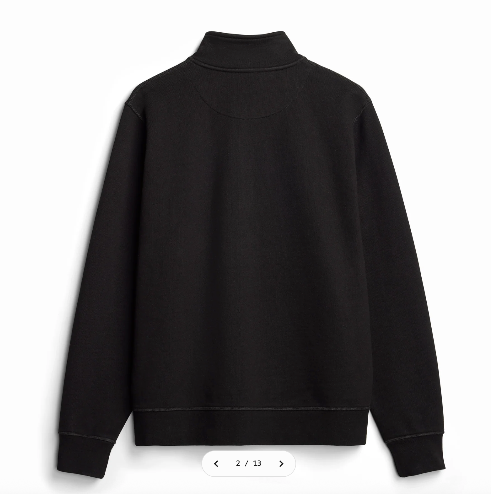 HC Cliffside Heavyweight Organic French Terry Quarter Zip (Black)