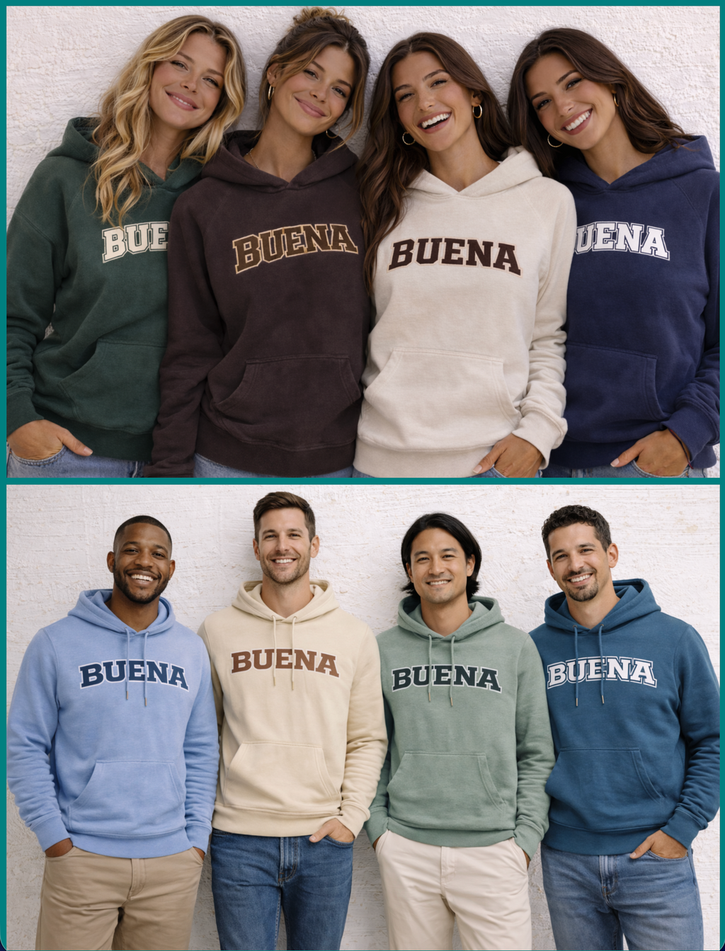 Buena Heavyweight Organic French Terry Hood (Eclipse)