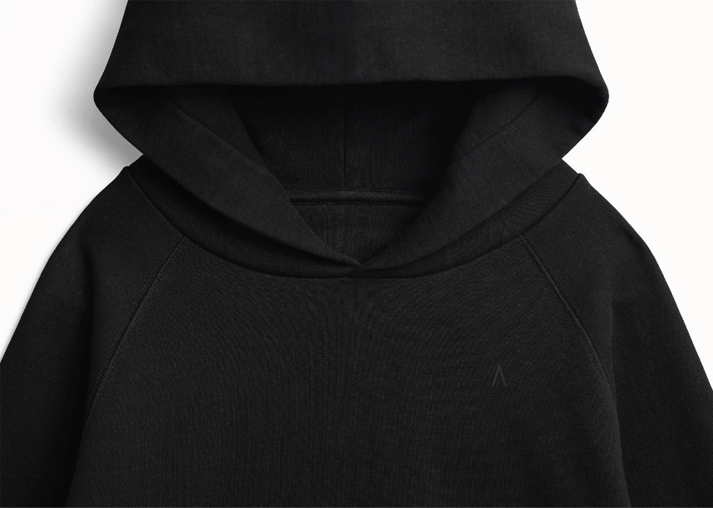 HC Main Mast Heavyweight Organic French Terry Hood (Black)