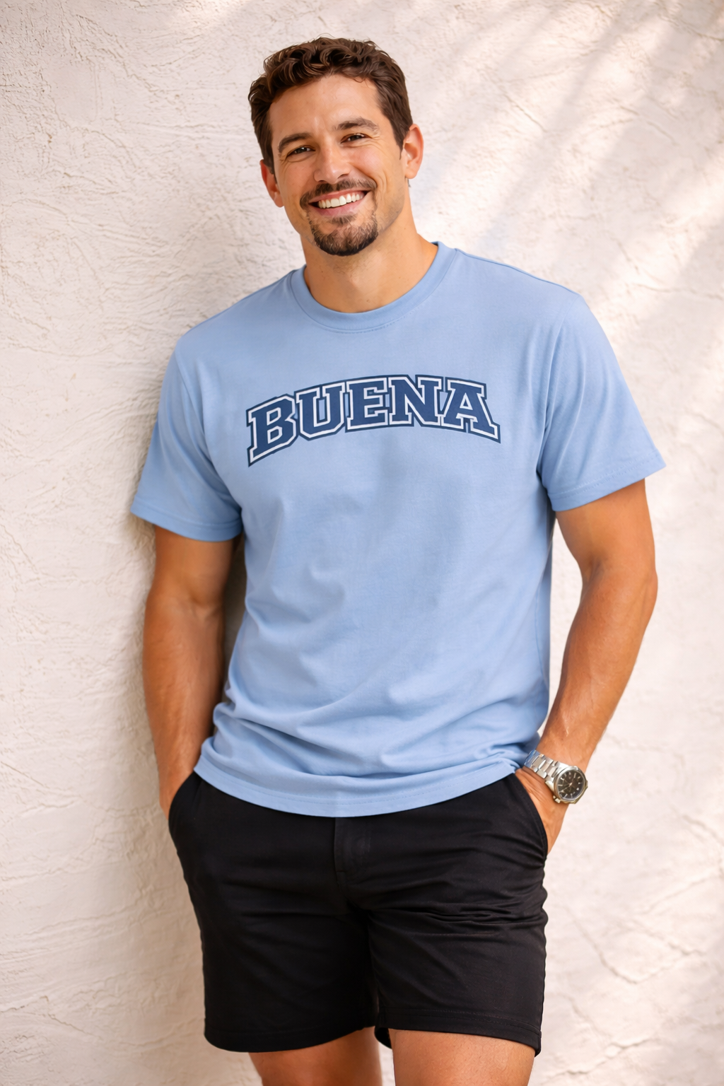 Buena Heavyweight Tee (cloud Blue)