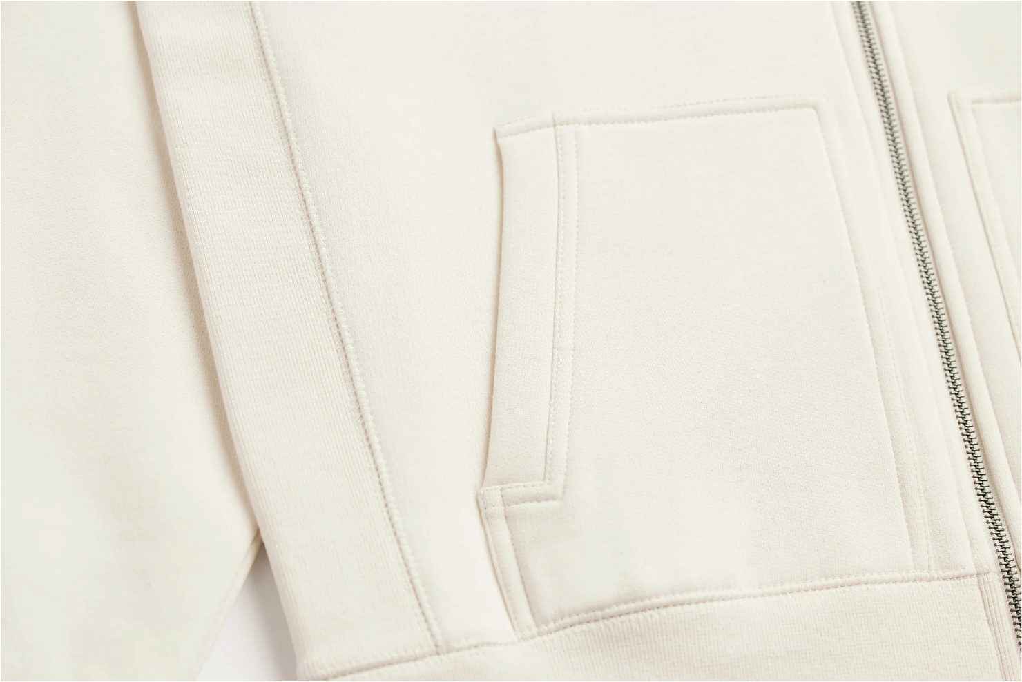 HC Heavyweight Full Zip Hoodie (Natural)